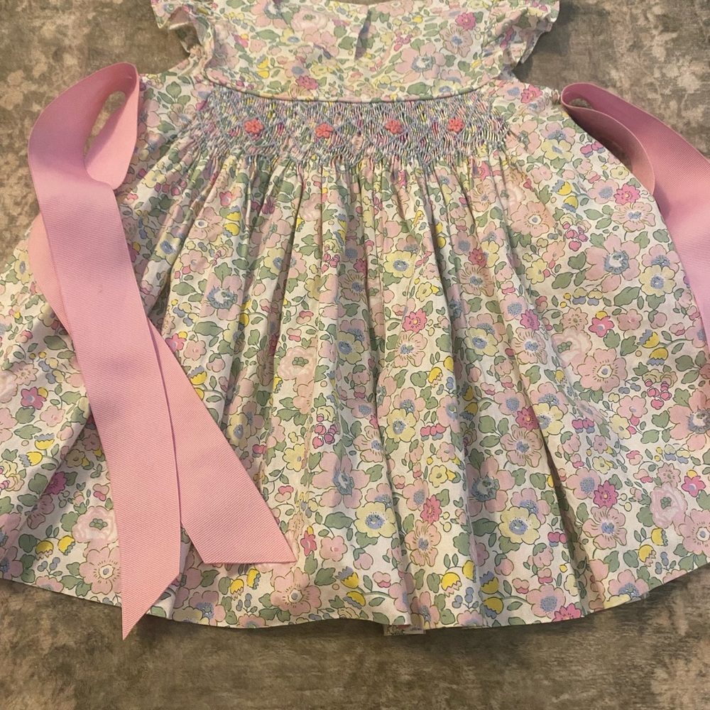 Floral Dress with Pink Accents